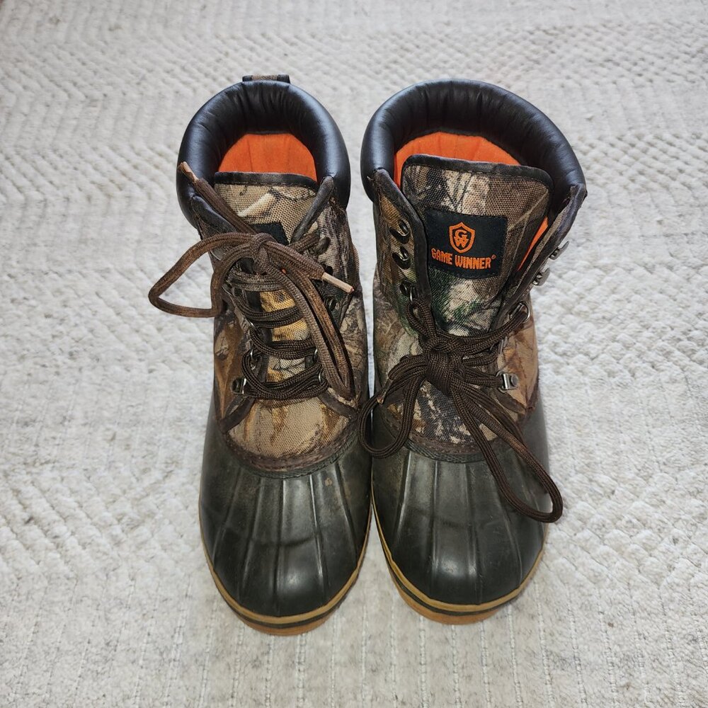 Game Winner Camo Waterproof Duck Boots | Youth Insulated Winter Shoes - Picture 10 of 11